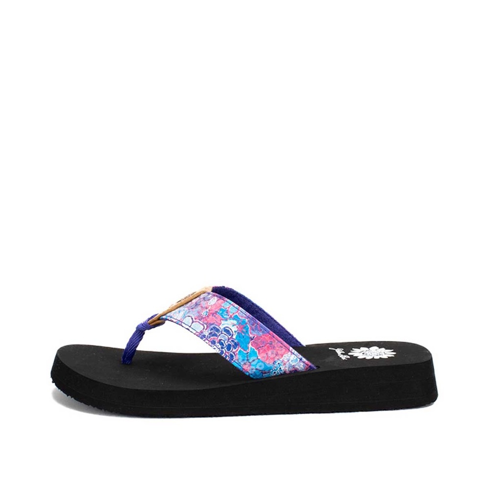 YELLOW BOX FRAZZLE PURPLE FLIP FLOPS SANDALS MEDIUM WIDTH NEW IN BOX.FIRM PRICE - Picture 2 of 6